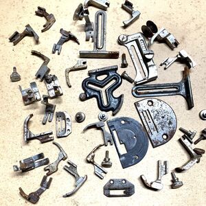 Vintage Sewing Machine Part Lot Foot Feet Screws Plates Repair Parts